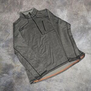 5.11 Tactical Quarter Zip Pullover Mens Large Gray Performance Fleece Utility